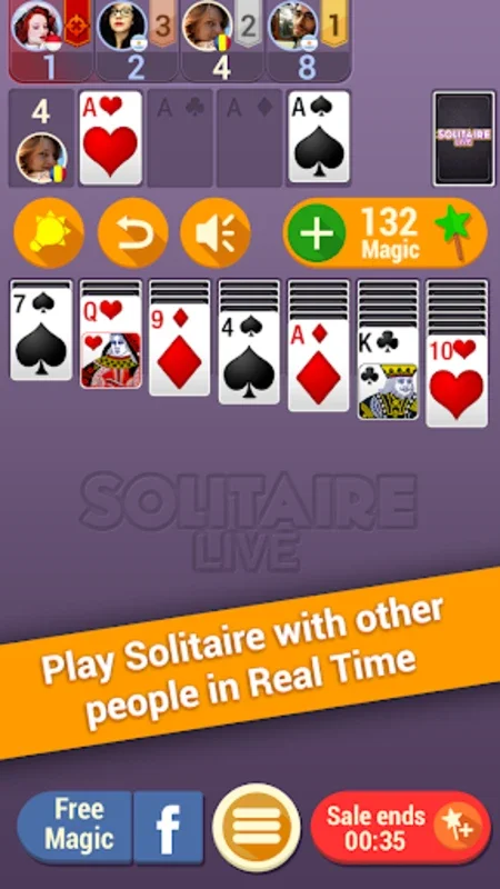 Solitaire Live on Android - Compete Globally