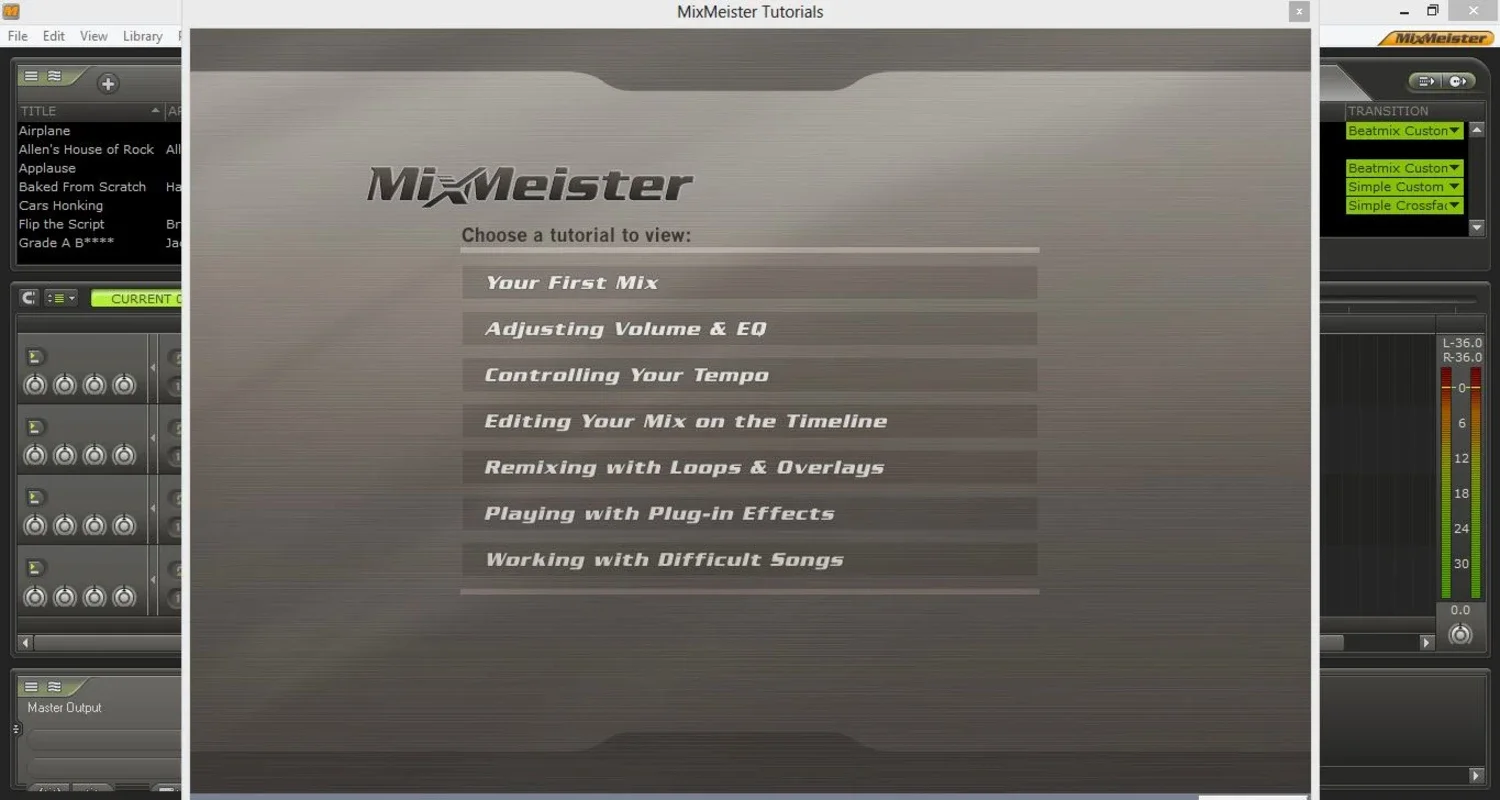 Mixmeister Studio for Windows - Create Your Own Music Sessions