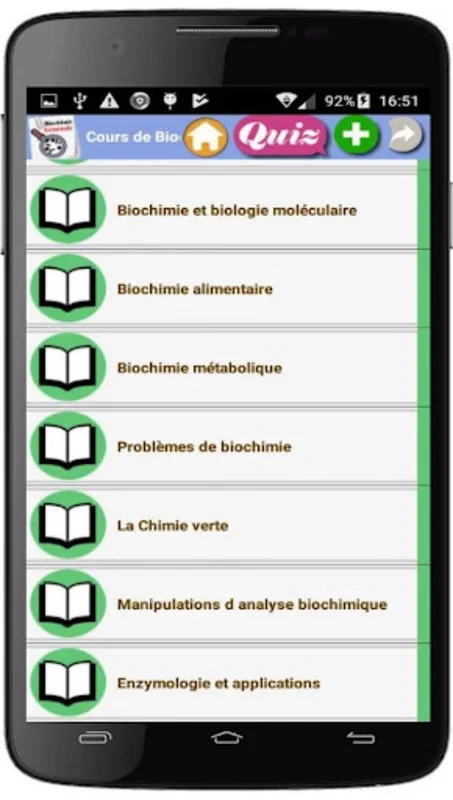 Cours Biochimie Generale for Android: Comprehensive Learning