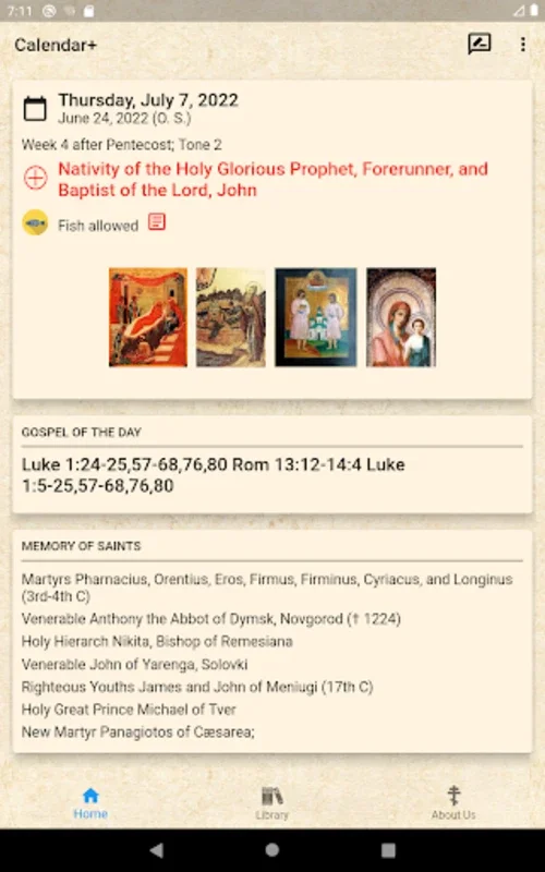 Calendar for Android - Organize Orthodox Religious Life