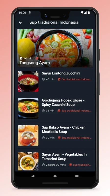 Indonesian Food Recipes App for Android - Culinary Delights