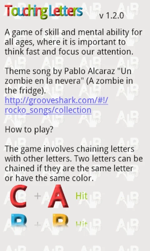 Touching Letters for Android - Challenging Puzzle Game