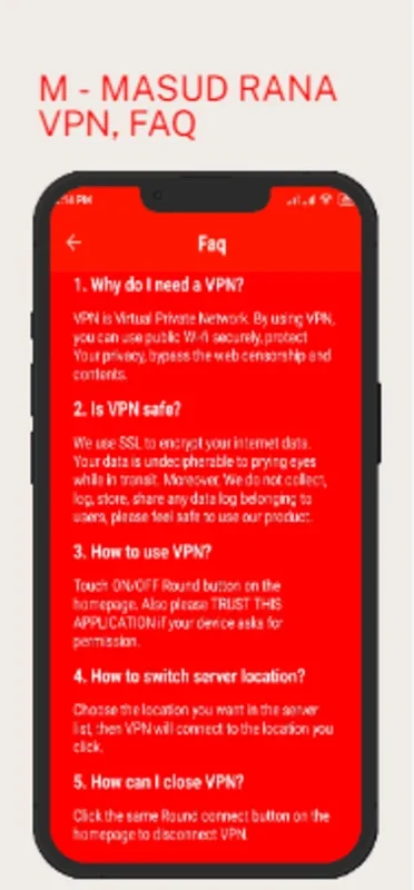 MASUD RANA VPN for Android - Secure Your Connections