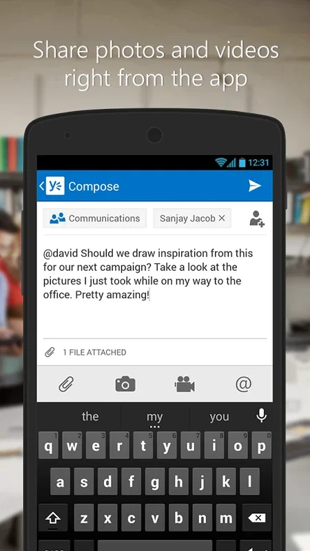 Yammer for Android: Enhancing Business Collaboration