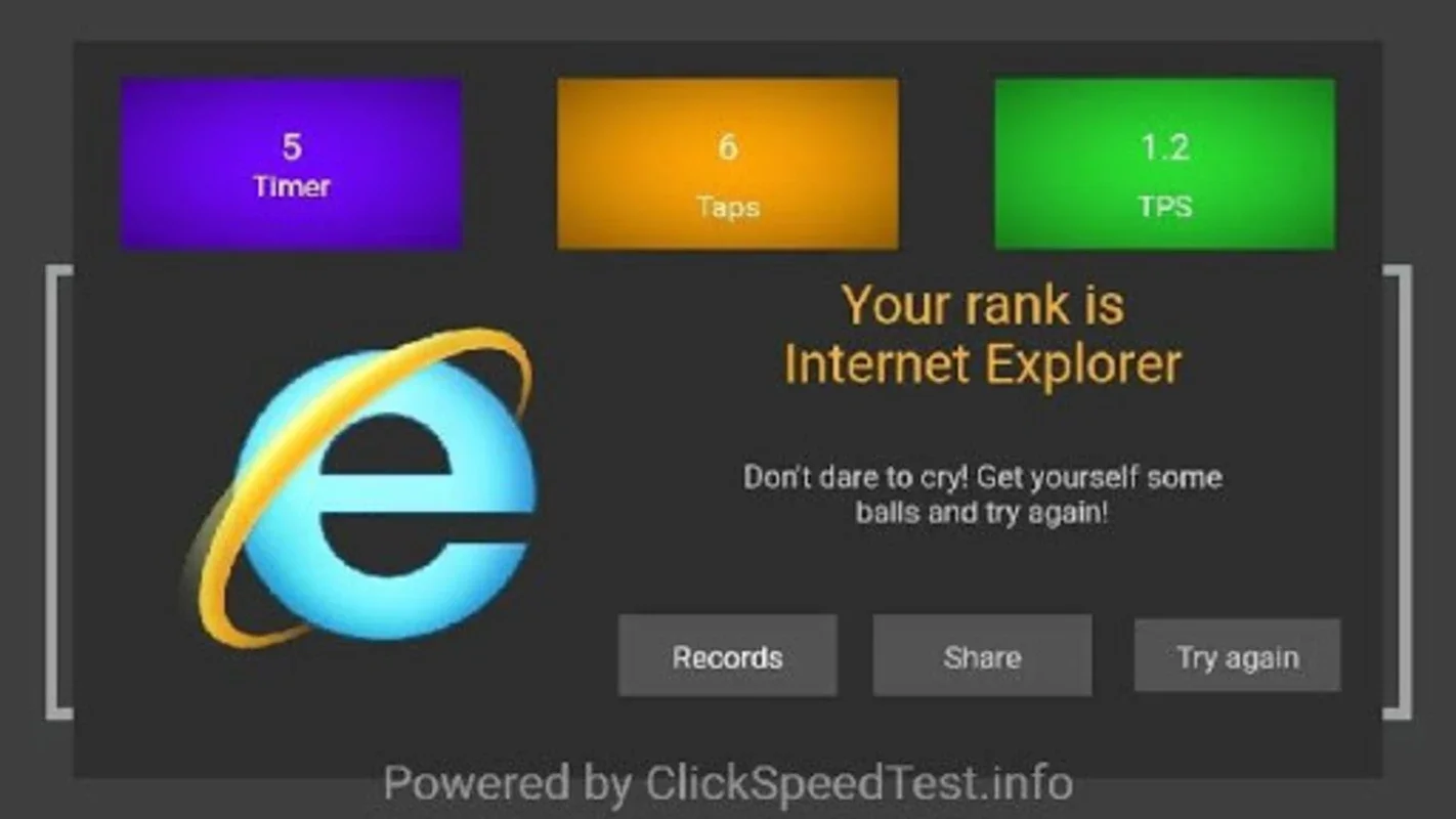 CPS Click Speed Test for Android - Measure Your Clicking Speed