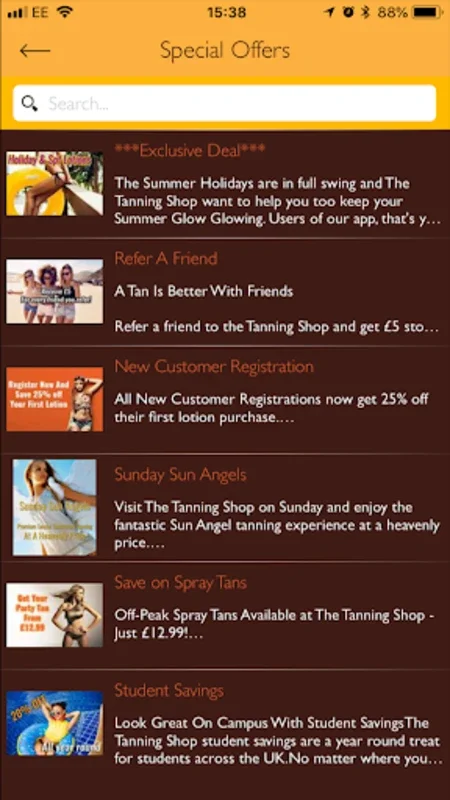 Tanning Shop for Android - Get the Perfect Tan at Your Fingertips