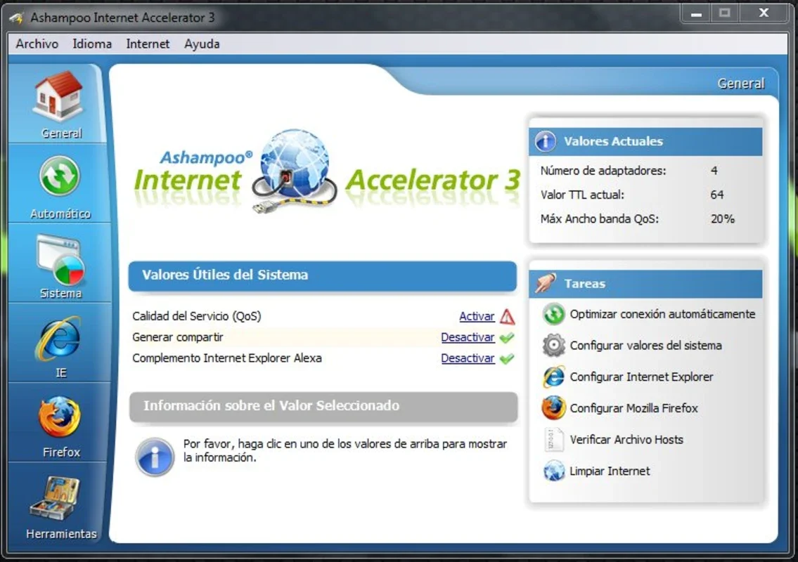 Ashampoo Internet Acelerator for Windows - Boost Your Speed