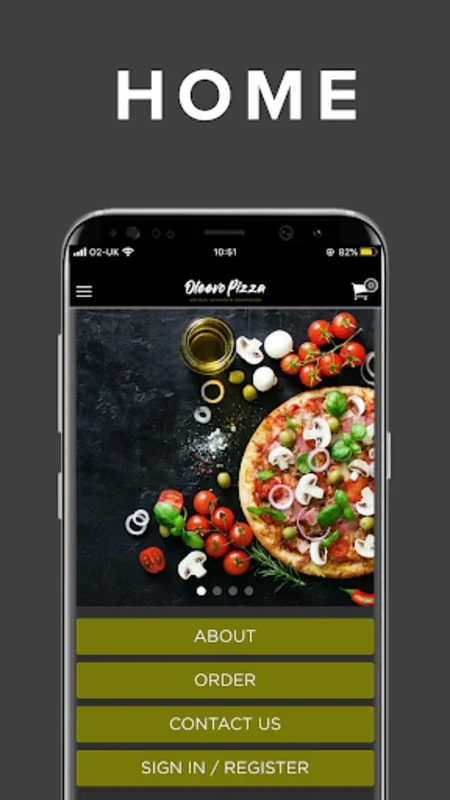 Oleevo Pizza for Android - Gourmet Pizza at Your Doorstep