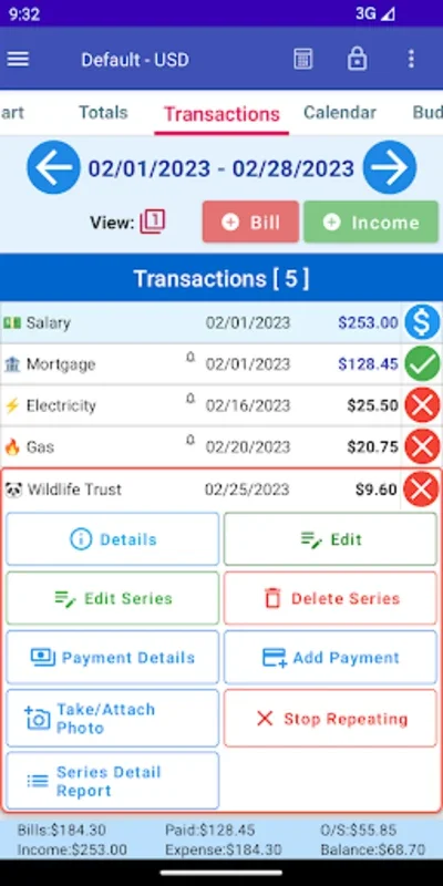 MoBill Budget for Android - Manage Finances Efficiently