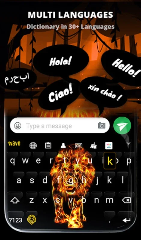 Fire Lion Wallpaper + Keyboard for Android: Transform Your Device