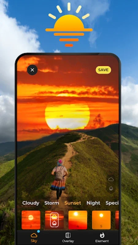 SkyPic for Android - Edit Photos with Realistic Skies