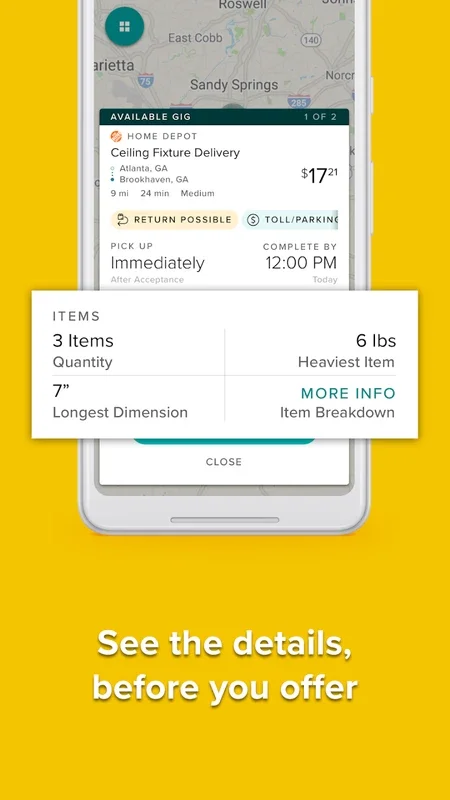 Roadie Driver for Android - Maximize Earnings