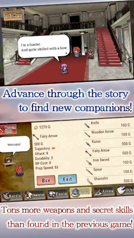 Weapon Throwing RPG 2 for Android - Engaging RPG Battles