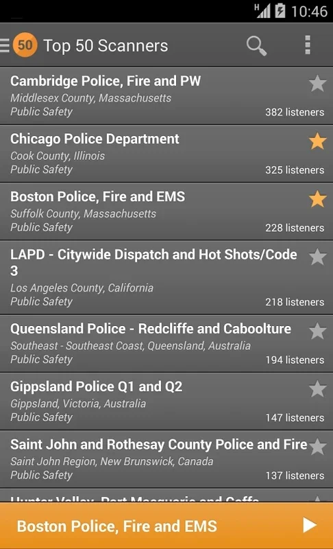 Scanner Radio for Android: Listen to Police and Firefighter Scanners