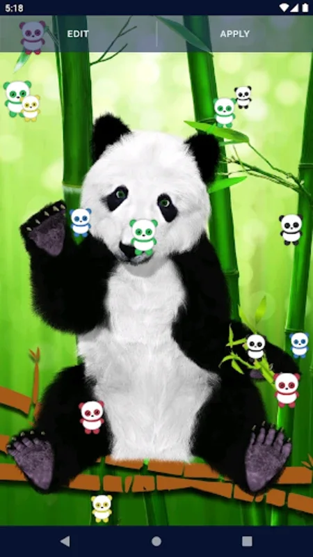 Panda Kawaii Live Wallpaper for Android - Customizable Visual Delight