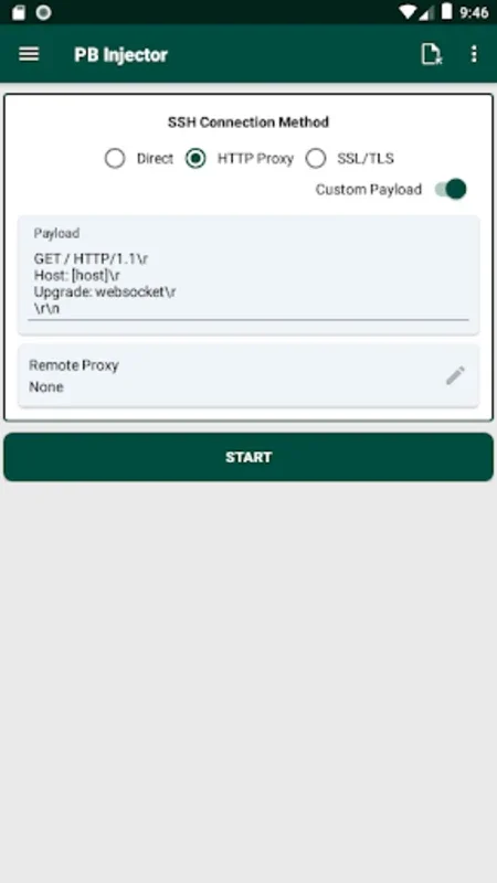 PB Injector - SSH Tunneling for Android - Secure Browsing Tool