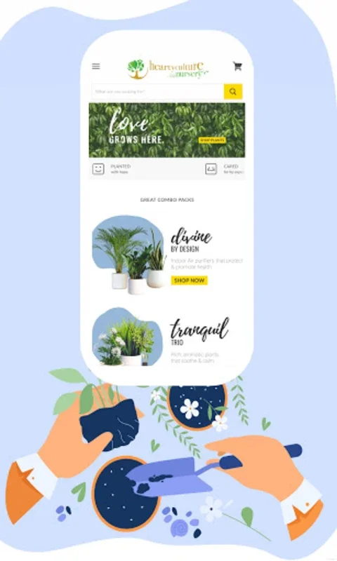 Heartyculture Nursery for Android - Buy Exotic Plants Easily