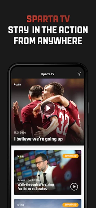 Sparta. for Android - Comprehensive Football Fan App