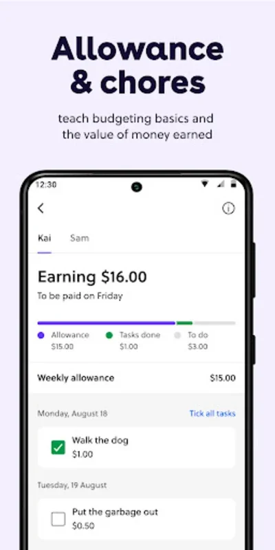 goHenry for Android - Manage Youngsters' Finances