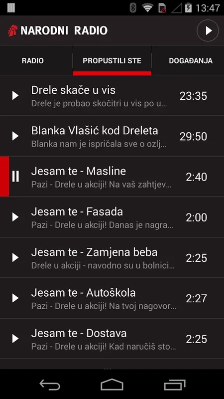 Narodni Radio for Android - Enjoy Croatian Radio