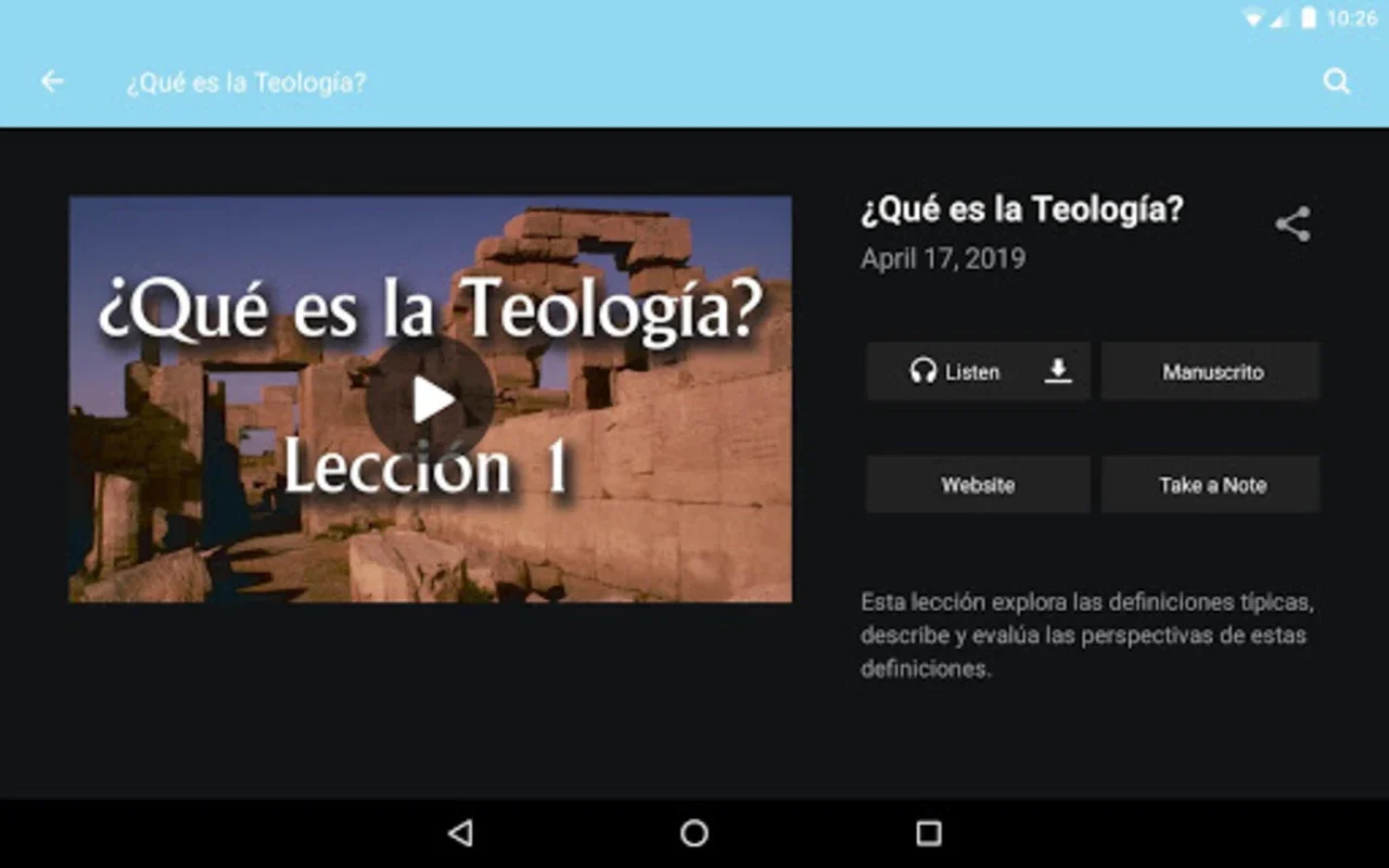 Thirdmill Español for Android - Explore Bible and Theology