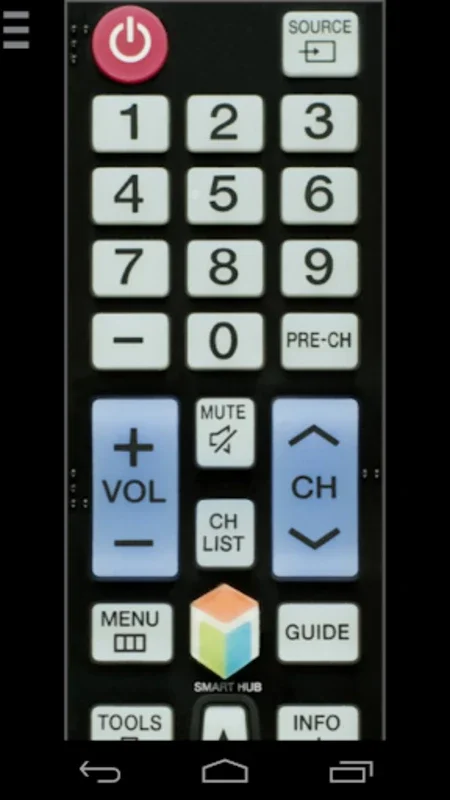 TV Remote for Samsung TV on Android - No Downloading Required