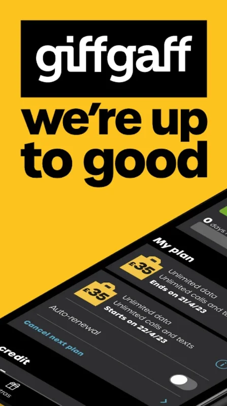 my giffgaff for Android - Official App with Easy Usage Management