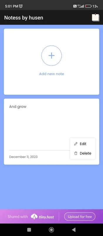 Notess by husen for Android - Organize Your Tasks