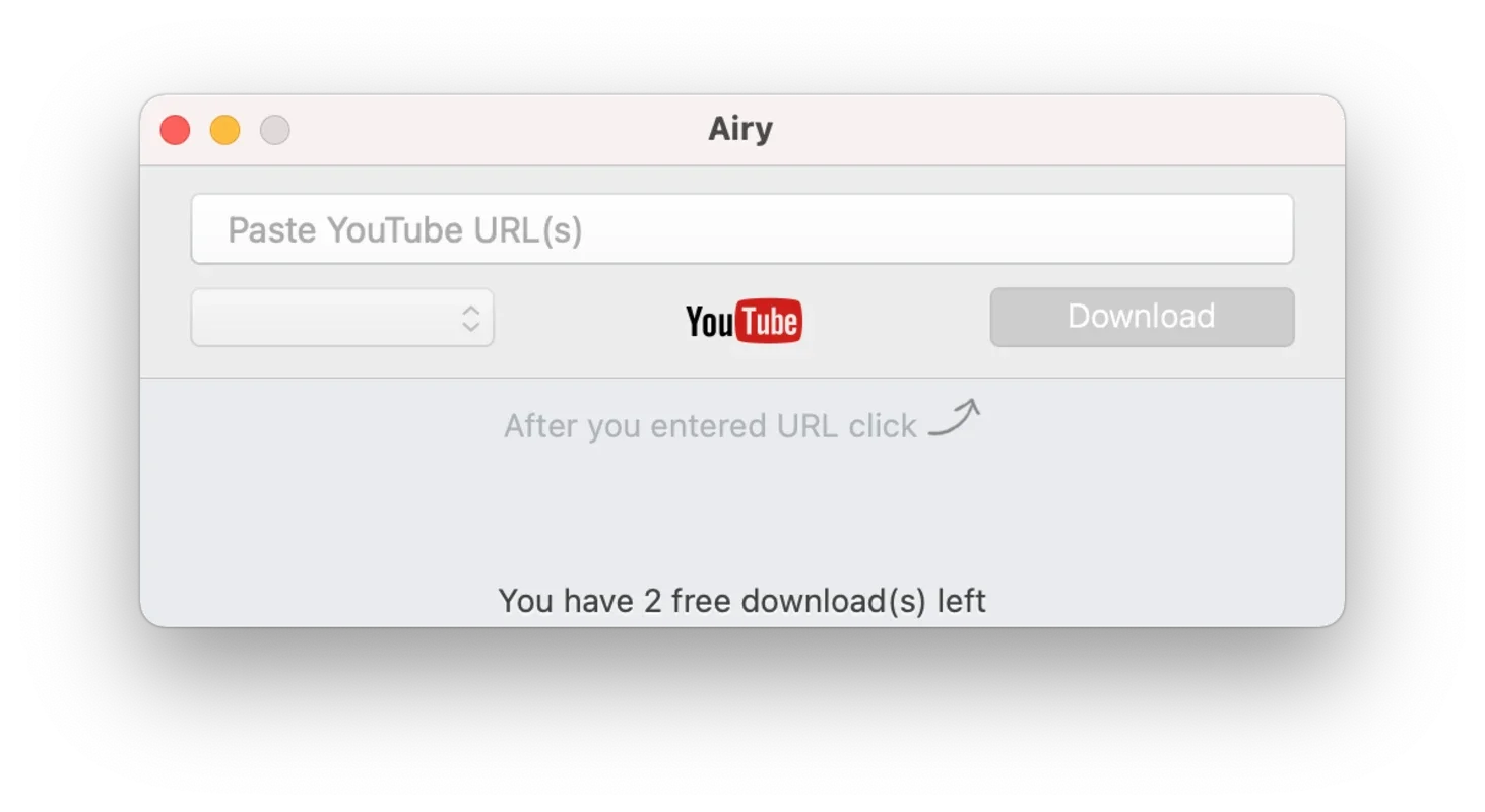 Airy for Mac - Simplify YouTube Downloads