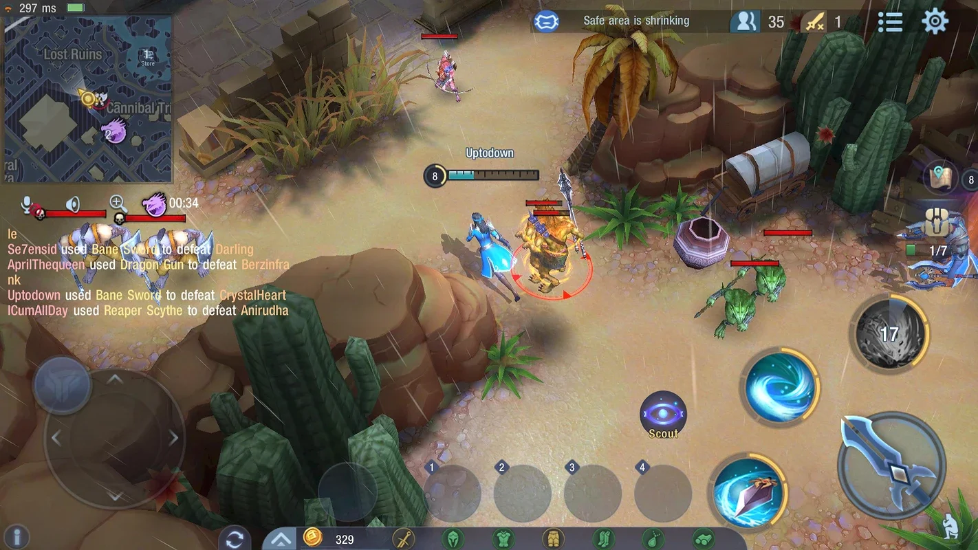 Survival Heroes for Android - An Action Game Combining MOBA and Battle Royale