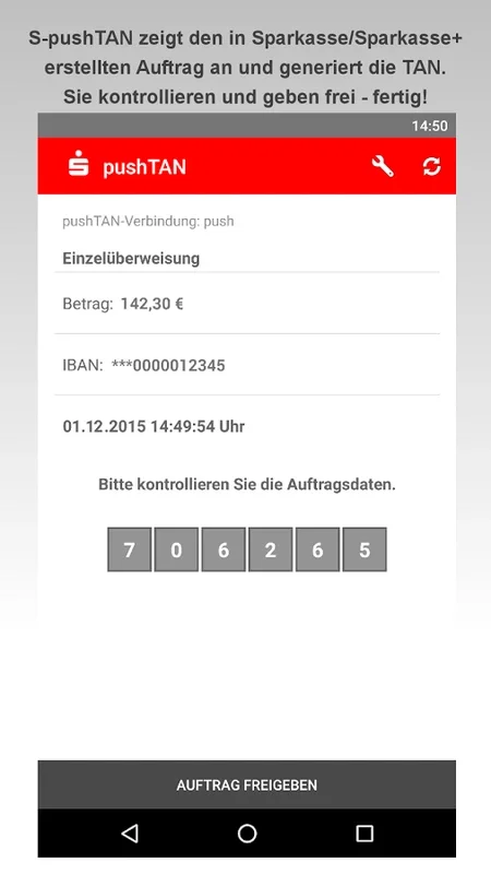 pushTAN for Android - Secure Banking App