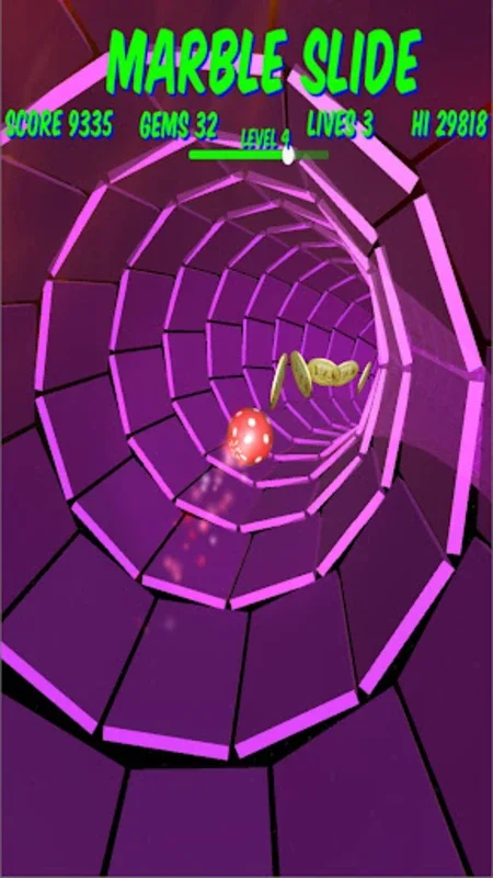 Marble Slide for Android: Cosmic Slide Racing