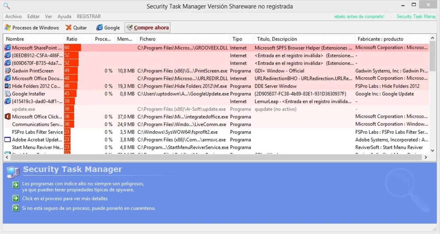 Security Task Manager for Windows - Protect Your PC