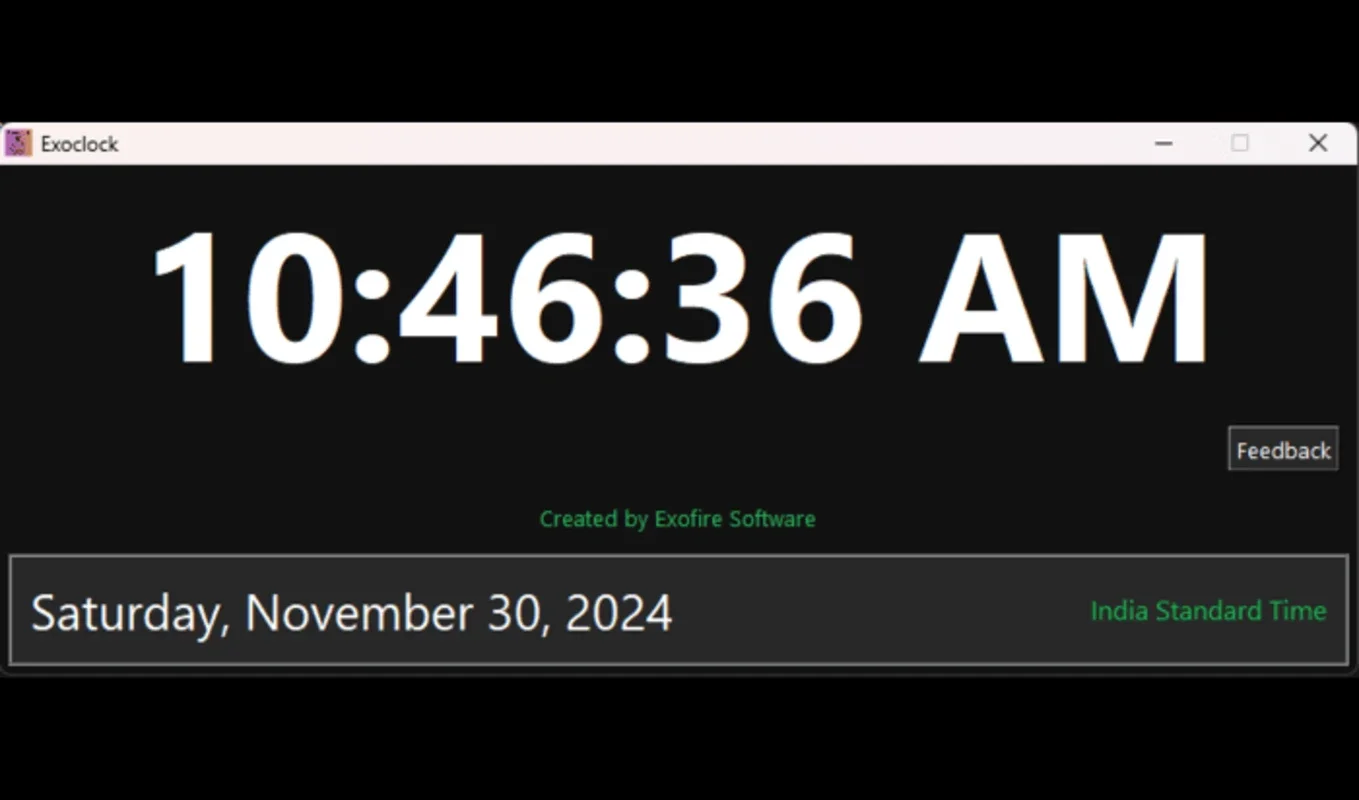 Exoclock 1.0 for Windows - A Modern Time-Keeping App