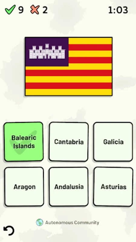 Spanish Autonomous Communities for Android: Free Learning of Spain's Regions