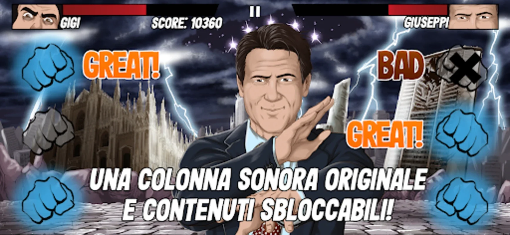 Gigi il Guerriero for Android: Engaging Combat in Dystopian Italy