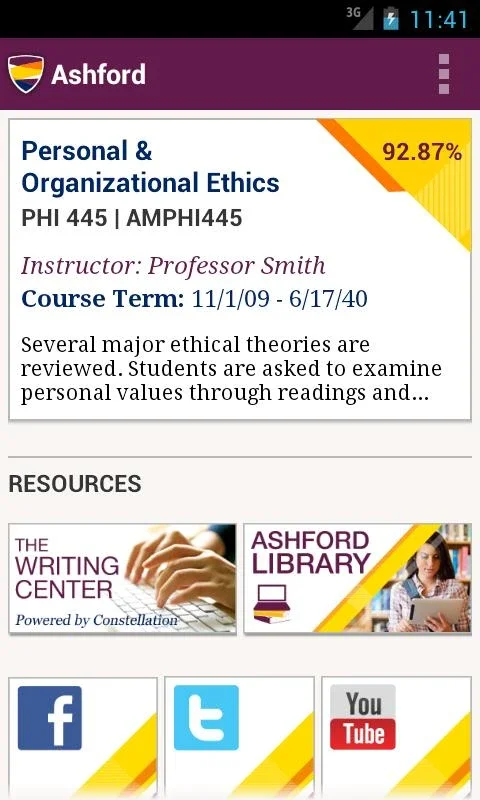 Ashford Mobile for Android - Streamlining Academic Life