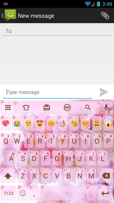 Theme Love Cherry for Emoji Keyboard for Android - Enhance Your Typing