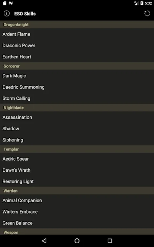 Skill Tree Lookup for ESO for Android: Optimize Your Builds