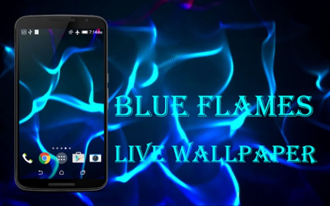 Blue Flames Live Wallpaper for Android - Enhance Your Screen