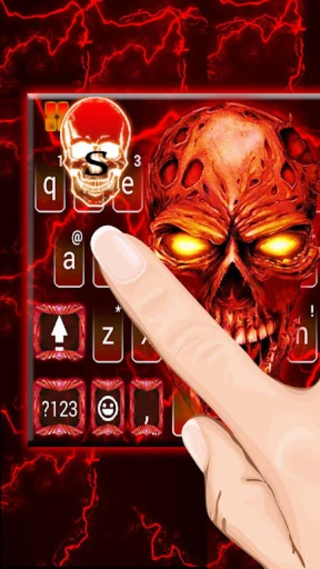 Lightning Devil Theme for Android: Customizable Keyboard