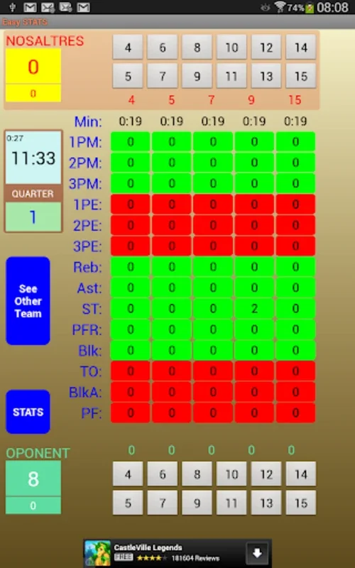 Basketball Stats Free for Android - Track Stats Easily