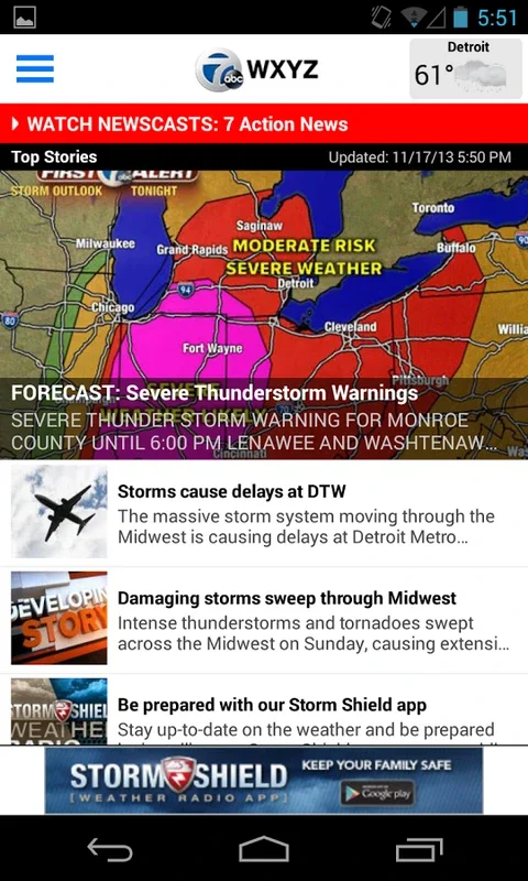 WXYZ Channel 7 Detroit for Android - Stay Informed