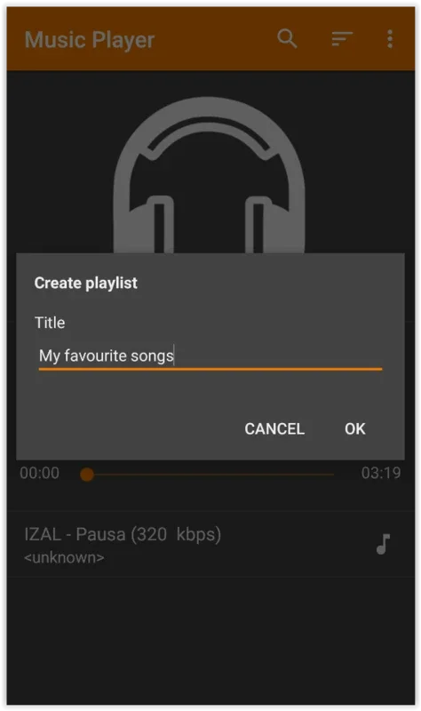 Simple Music Player for Android - No Downloading Needed