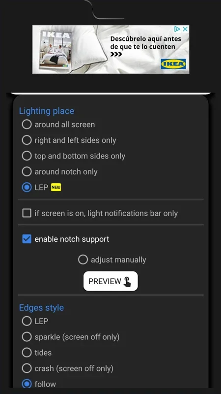 Always On Edge for Android - Customize Screen LEDs