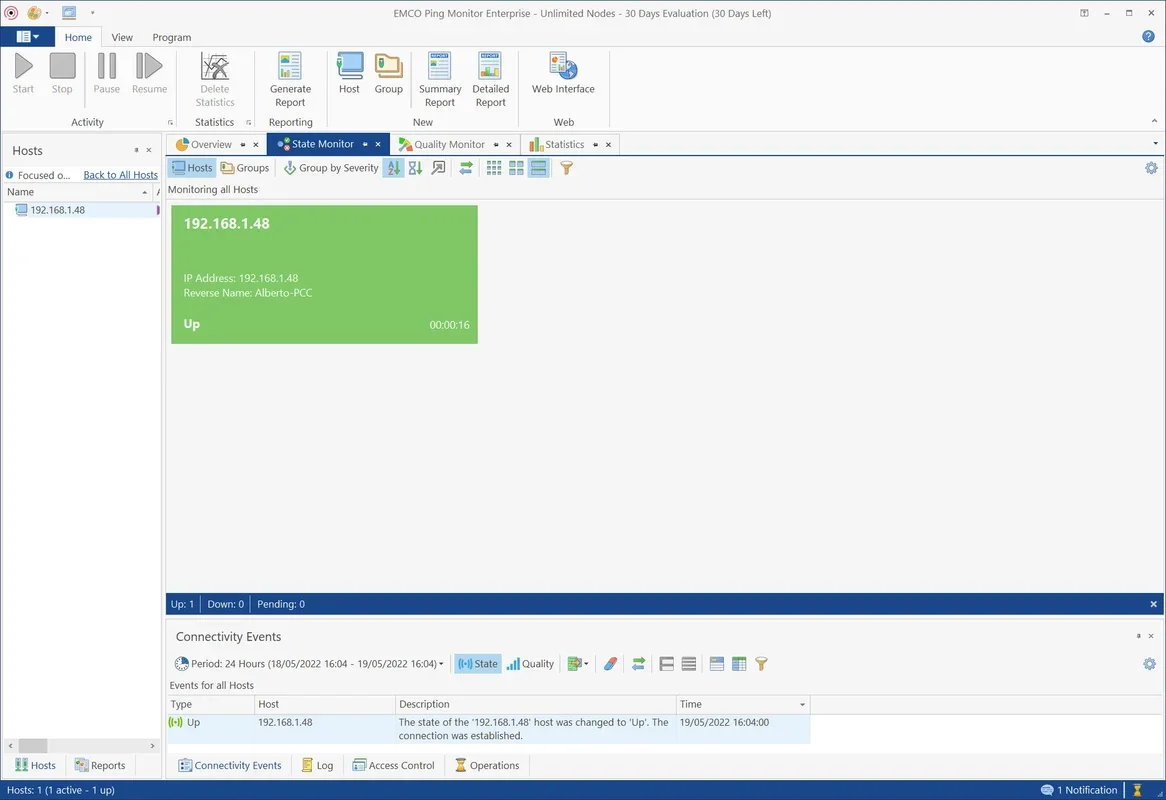 EMCO Ping Monitor for Windows - Monitor Network Connectivity