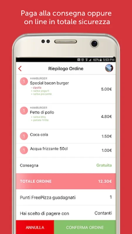 Cosaordino for Android: Convenient Food Delivery at Your Fingertips