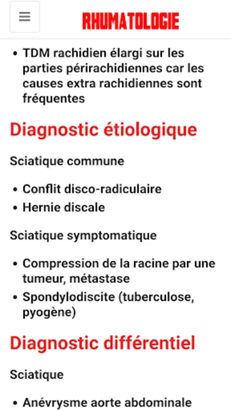 Rhumatologie for Android: Comprehensive Rheumatology App