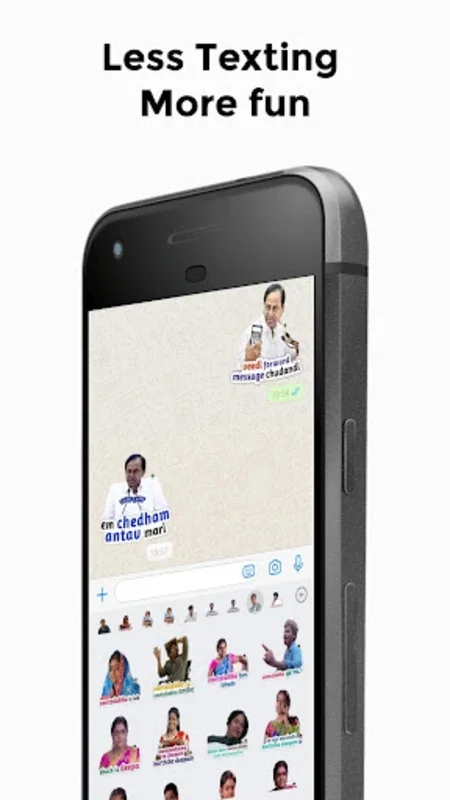 Sticker Babai Telugu Stickers for Android - Over 5,000 Telugu Stickers