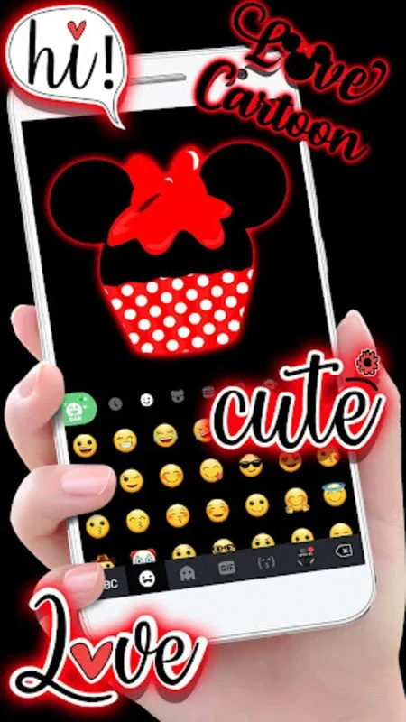 Love Cartoon Doodle Theme for Android - Personalized Typing